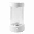 Large Capacity Transparent Cylinder Humidifier, Visible Water Tank Knob Control Cool Mist Humidifier, Adjustable Mist Output for Bedroom Office Living Room, Matte Light Grayish White